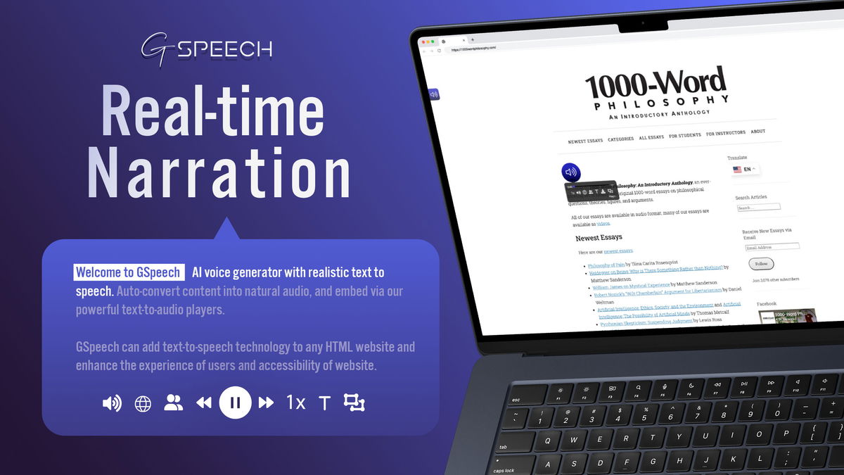 Get real-time audio content