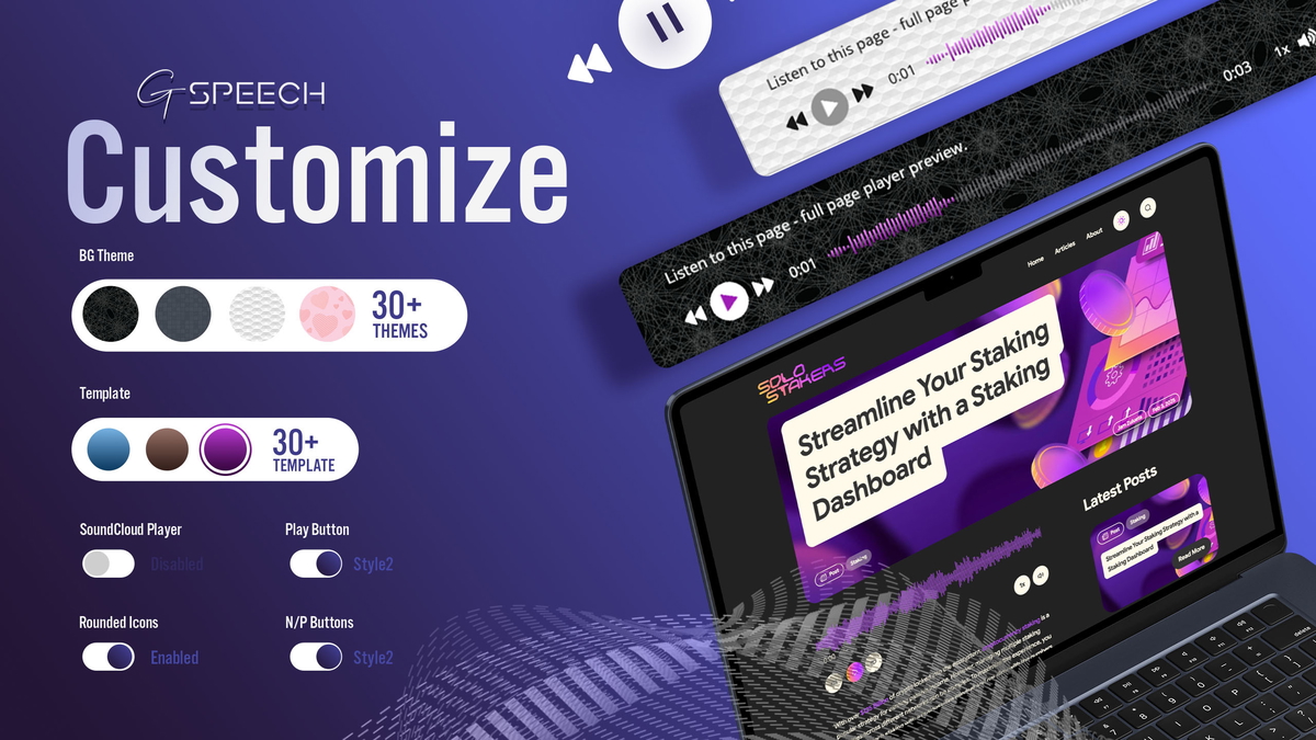 Customize your audio player