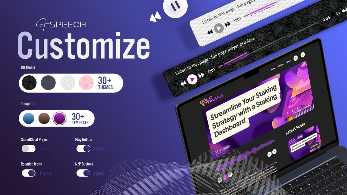 Customize your audio player
