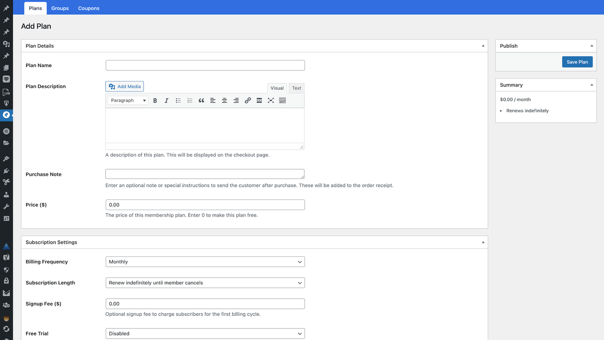 Build a membership site