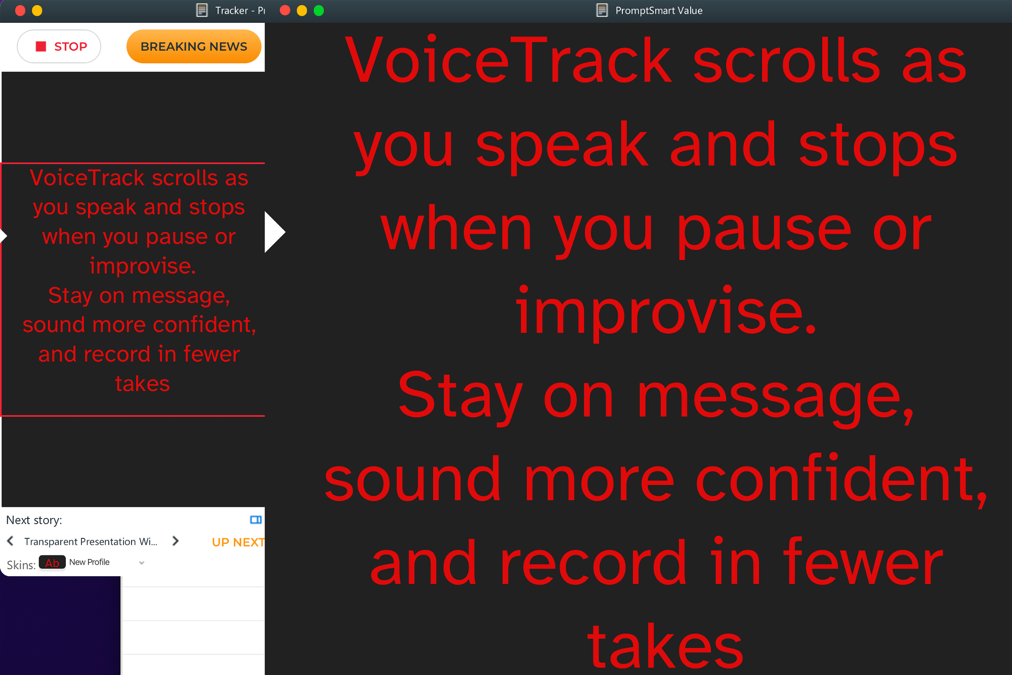 Voice-tracking technology