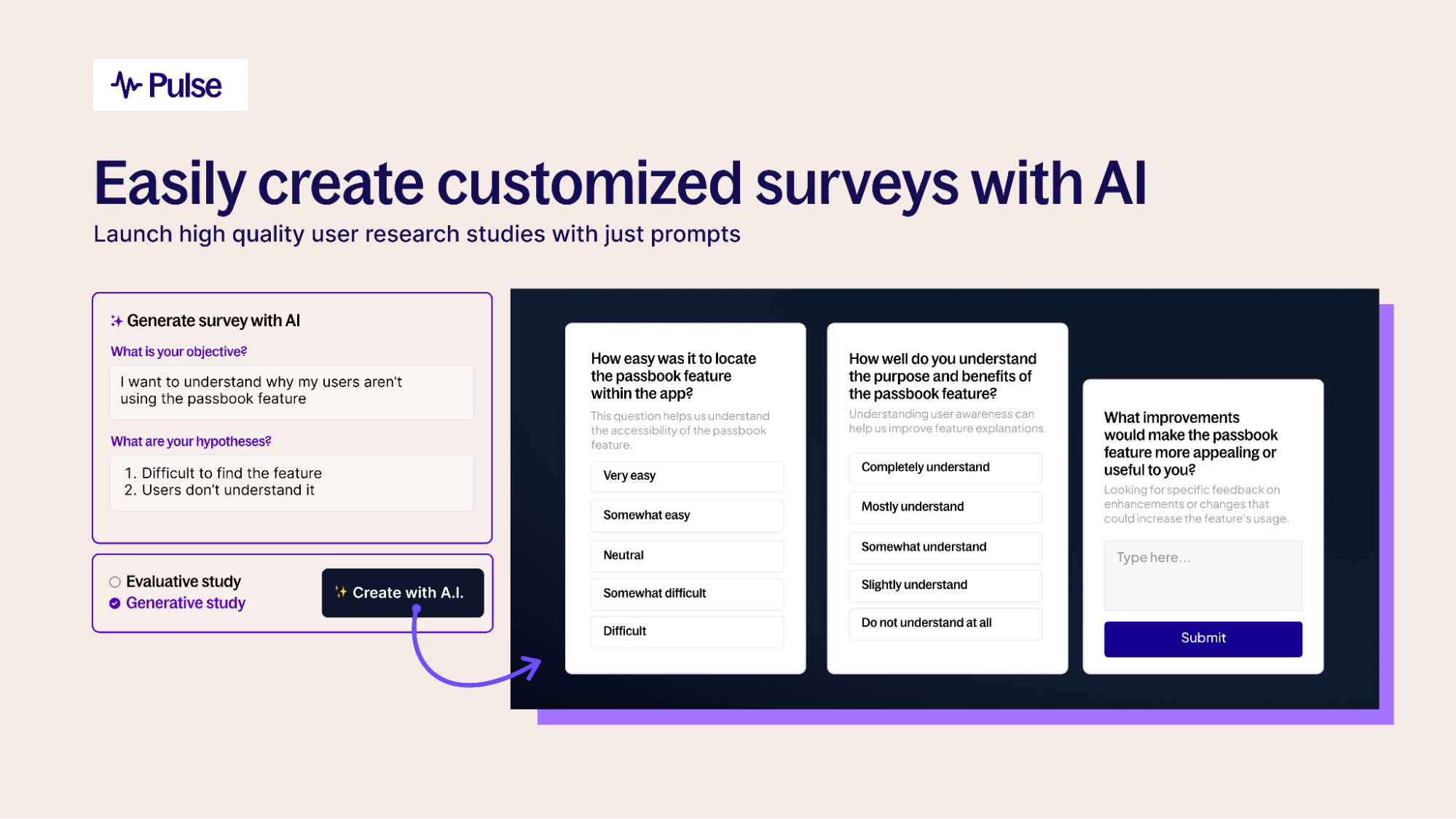 AI-generated surveys