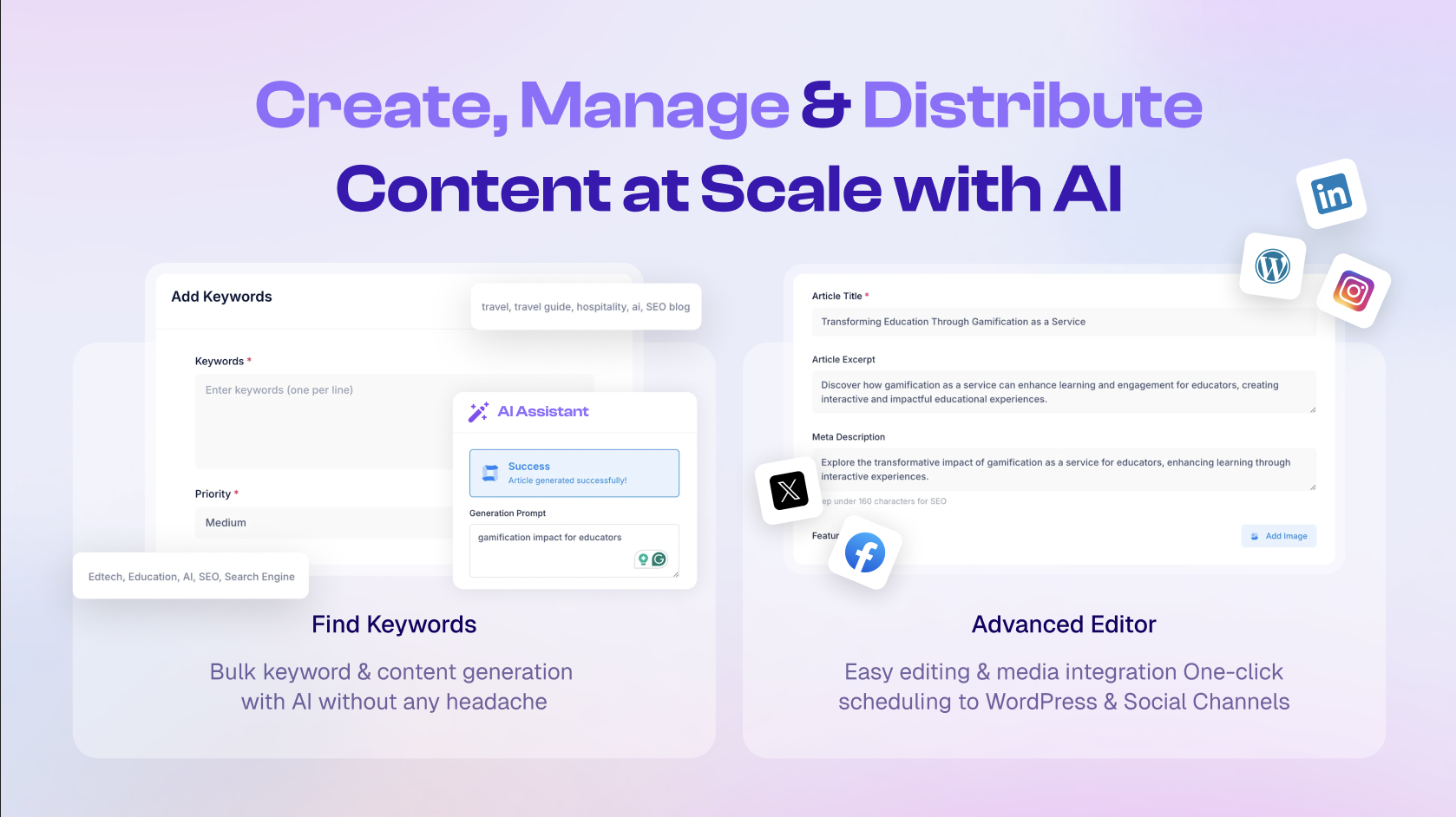 Scale content creation