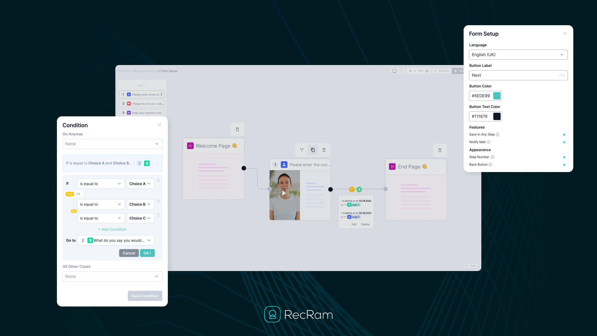 Drag-and-drop form builder