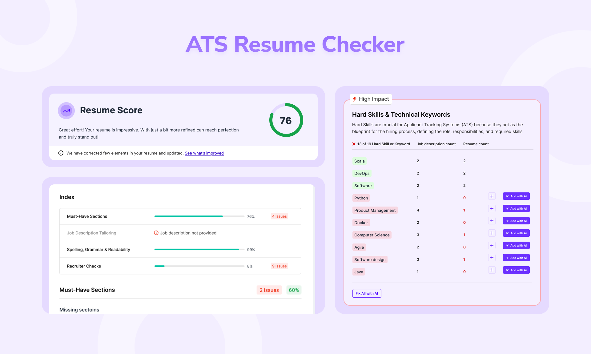 ATS resume checker
