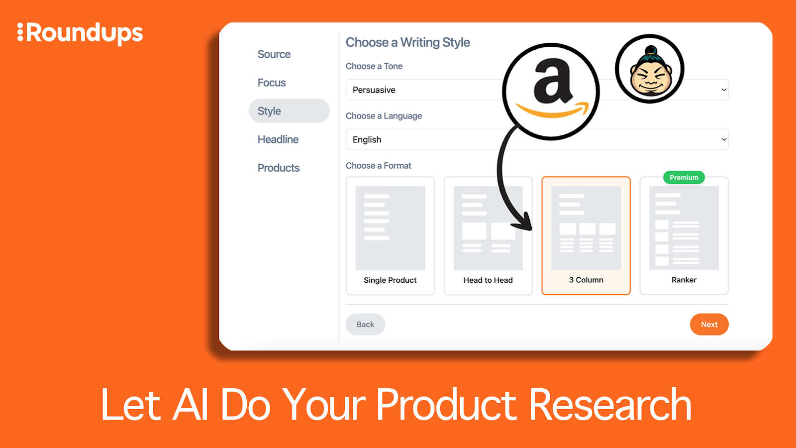 AI-generated product research