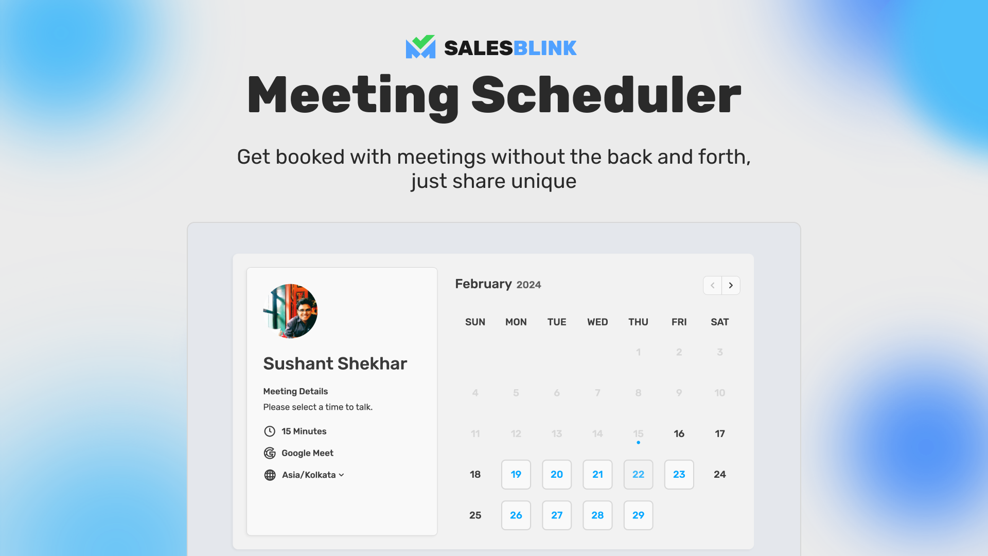 Meeting scheduler