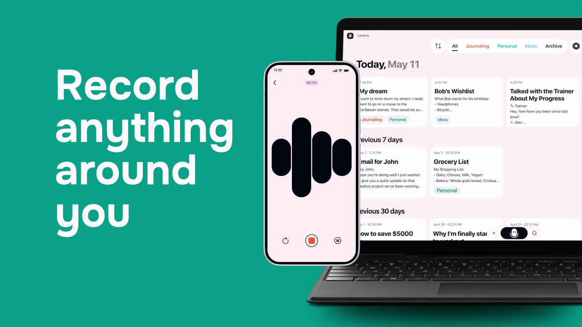Record anything around you