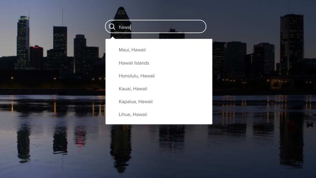 SearchIQ customized autocomplete on travel site