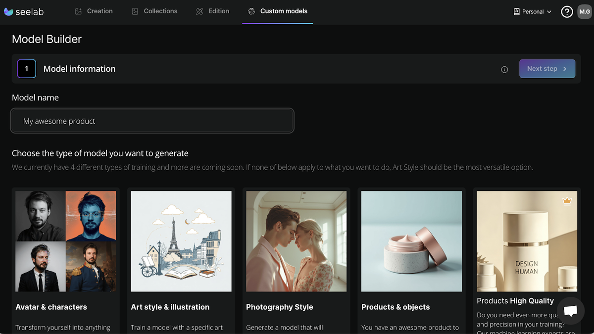 Train AI models in your style