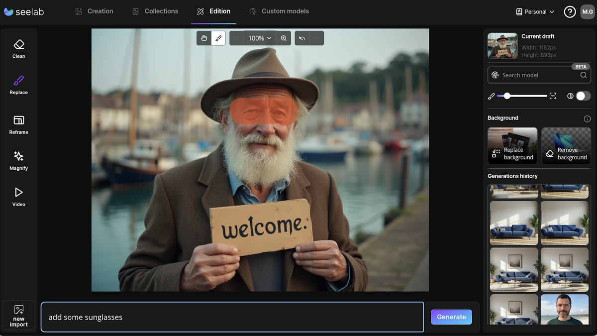 Make specific image edits