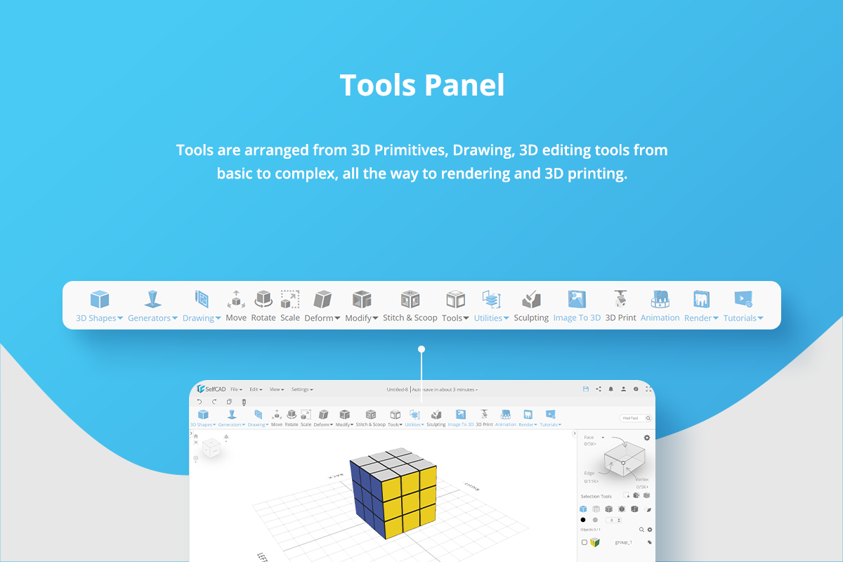 Tool panel