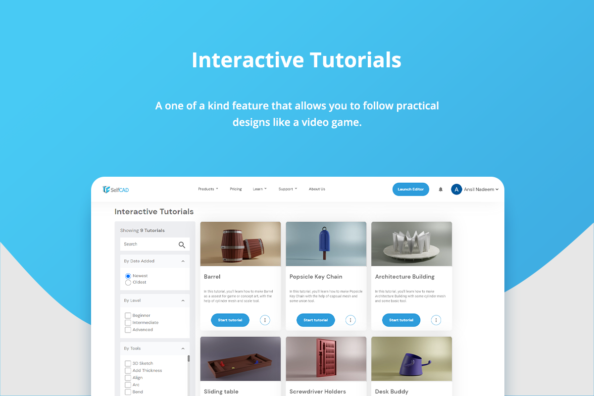 Interactive tutorials