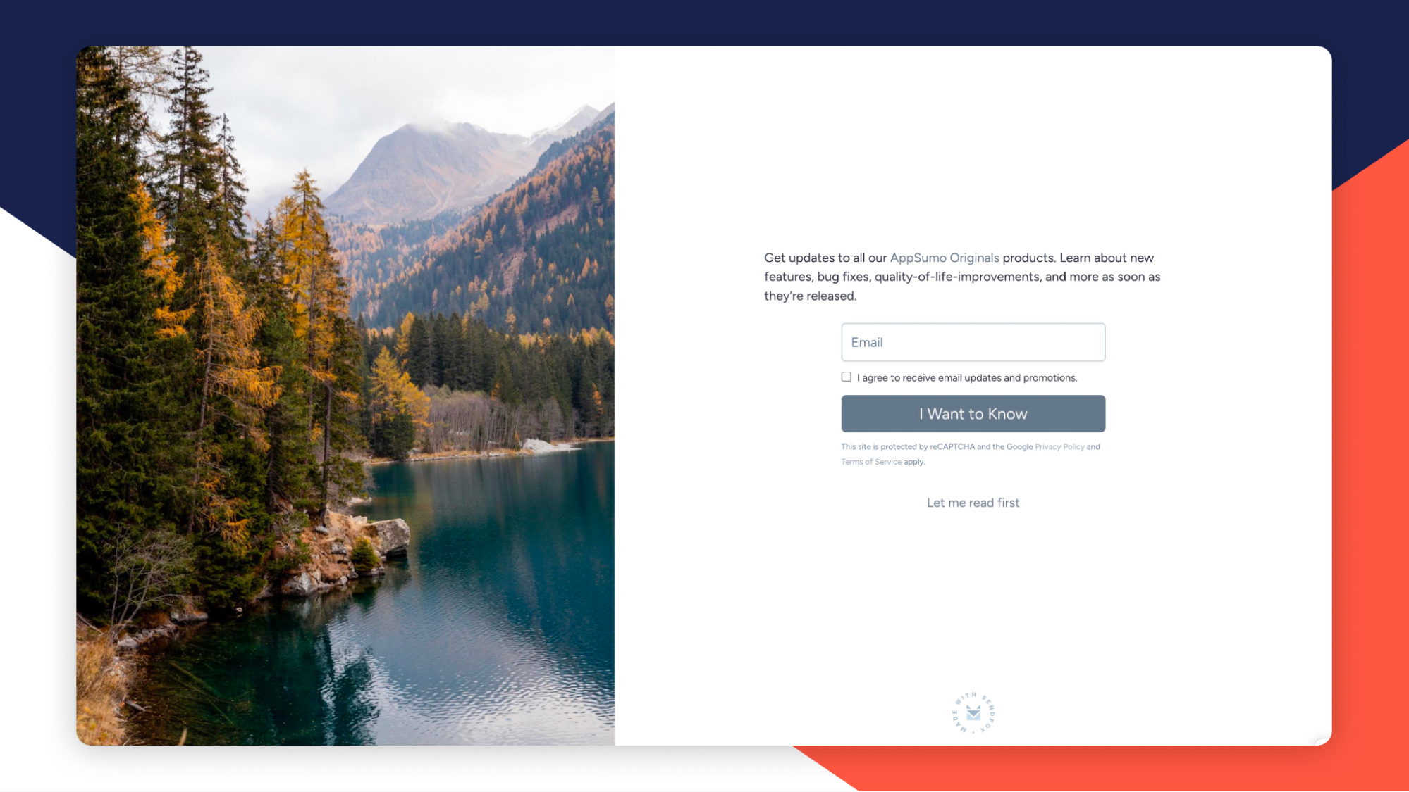 Create landing pages