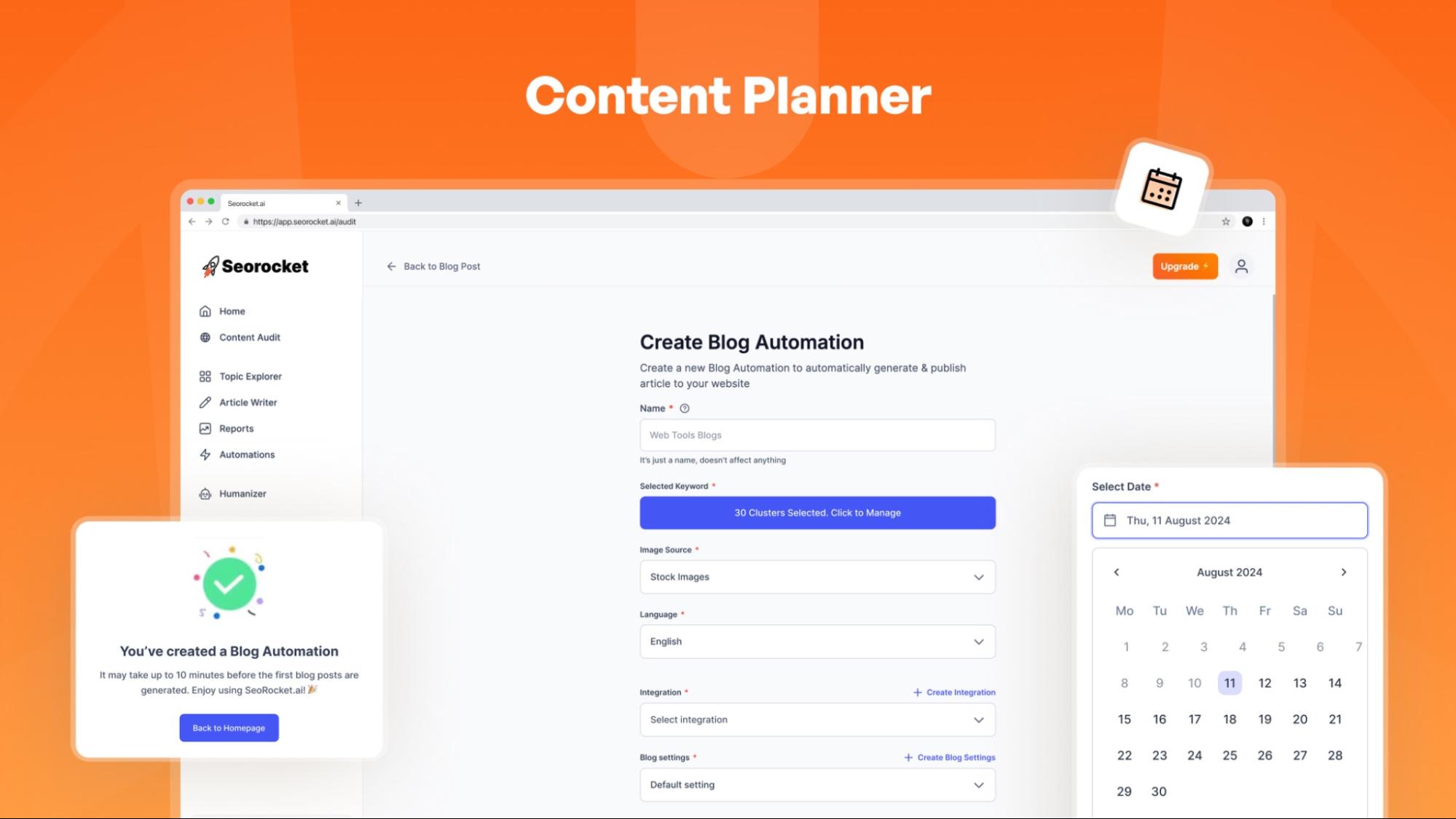 Content planner