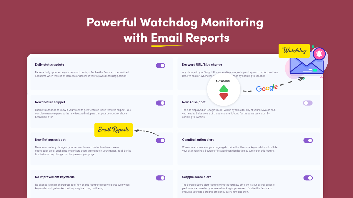 Email reports