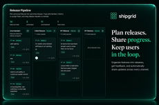 Shipgrid website widget collecting feature requests into a product roadmap. thumbnail