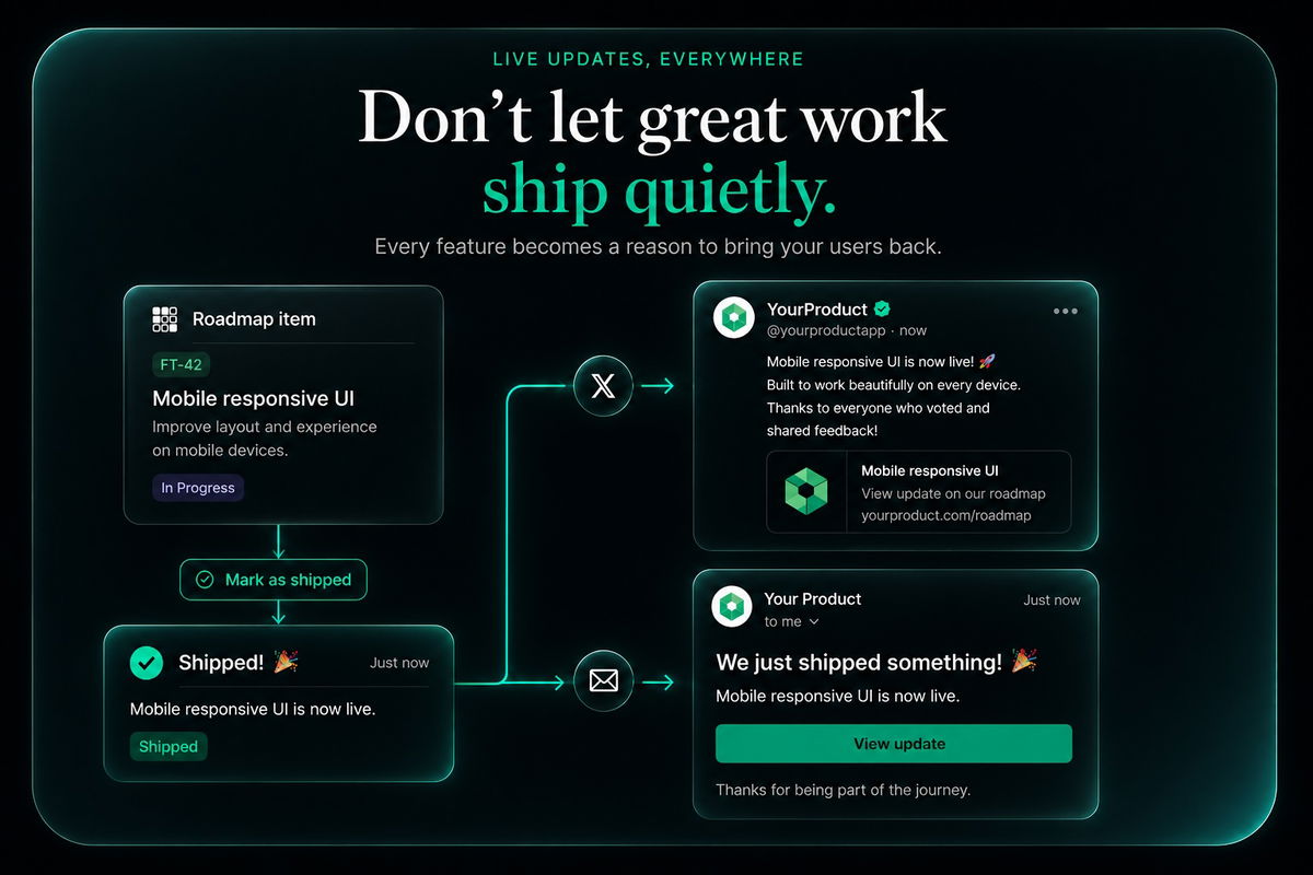 Shipgrid feature page showing customer comments and team replies.