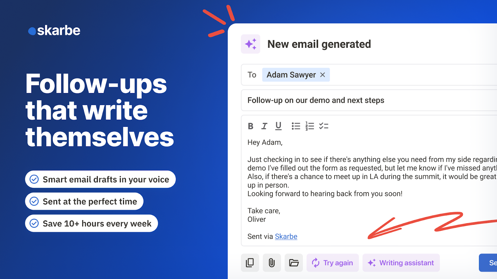 Automated email follow-ups