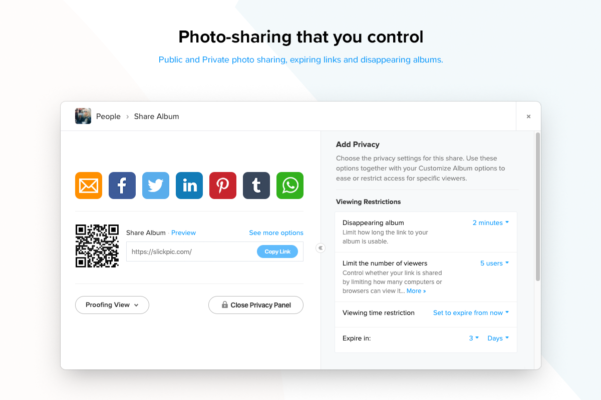 Photo-sharing options