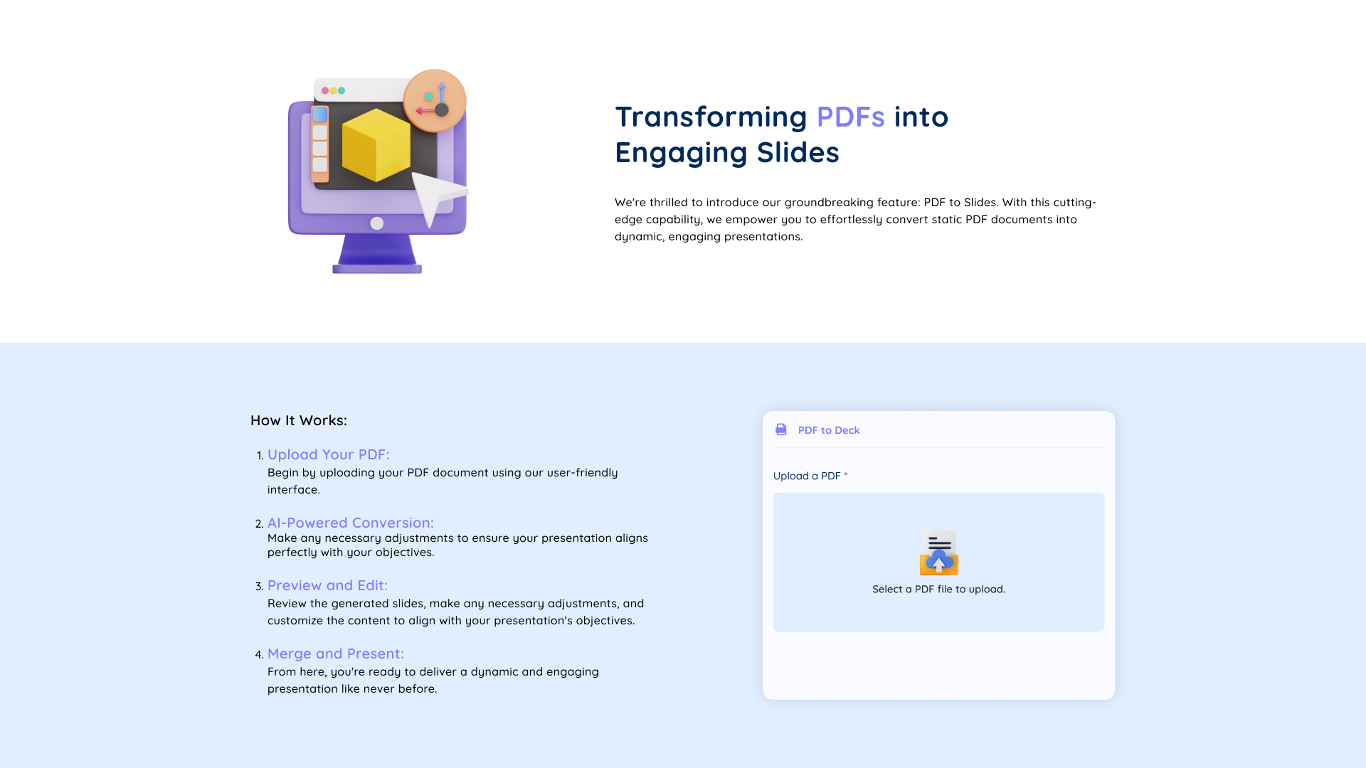 PDFs to Slides