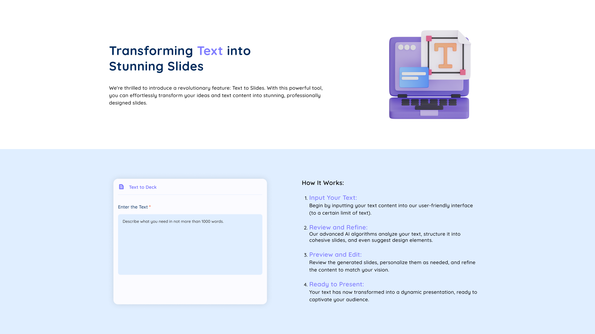Text to Slides