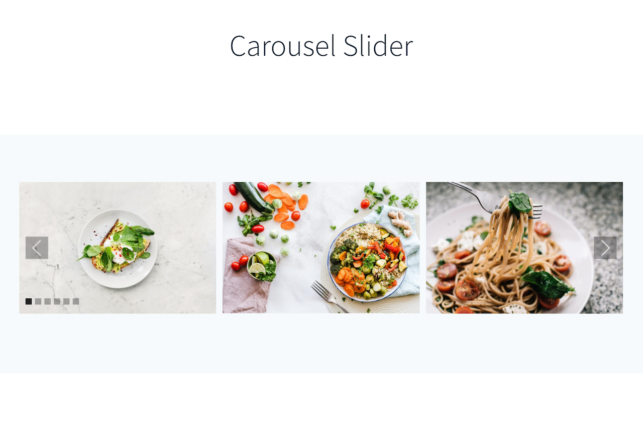 Carousel slider