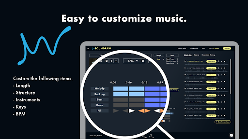 Customizable music tracks