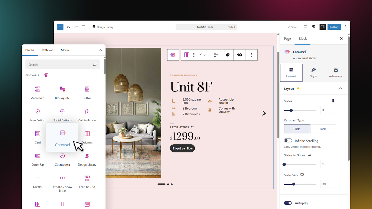 Powerful blocks for WordPress