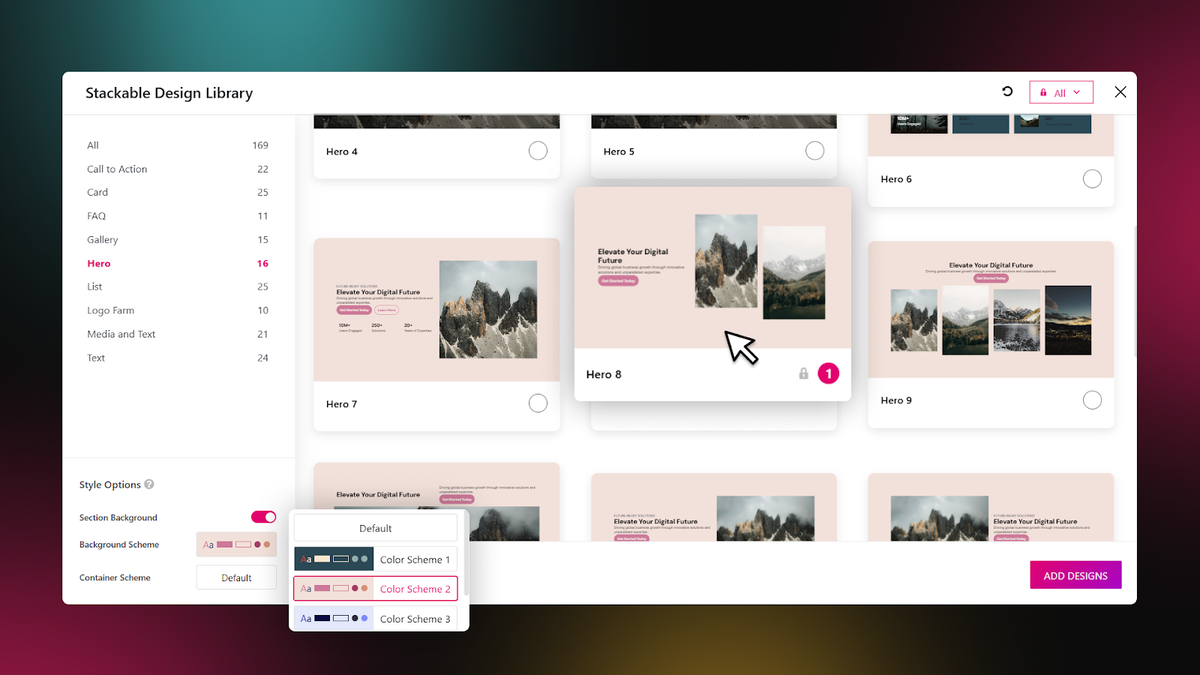 Build more, design less