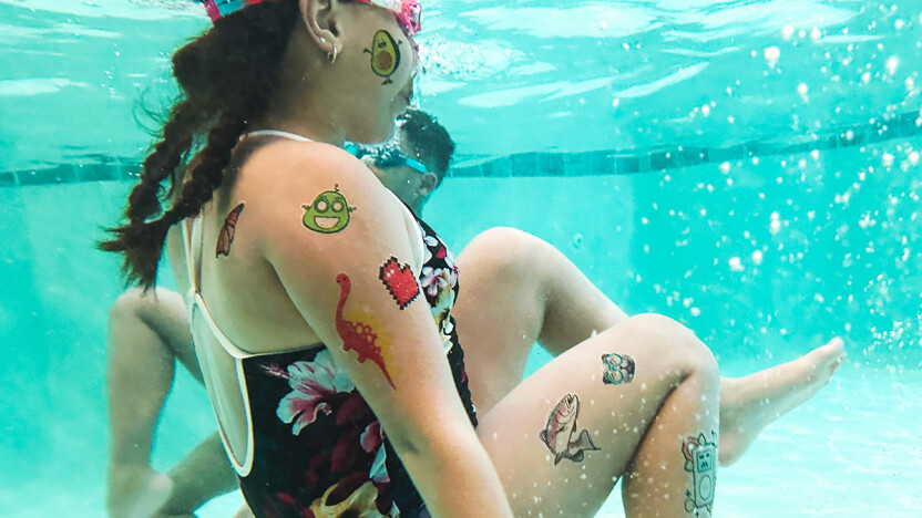 Tattoo in water