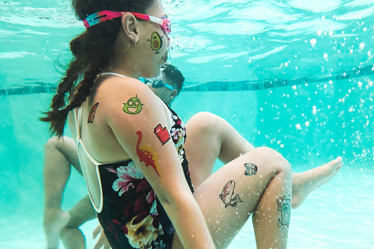 Tattoo in water