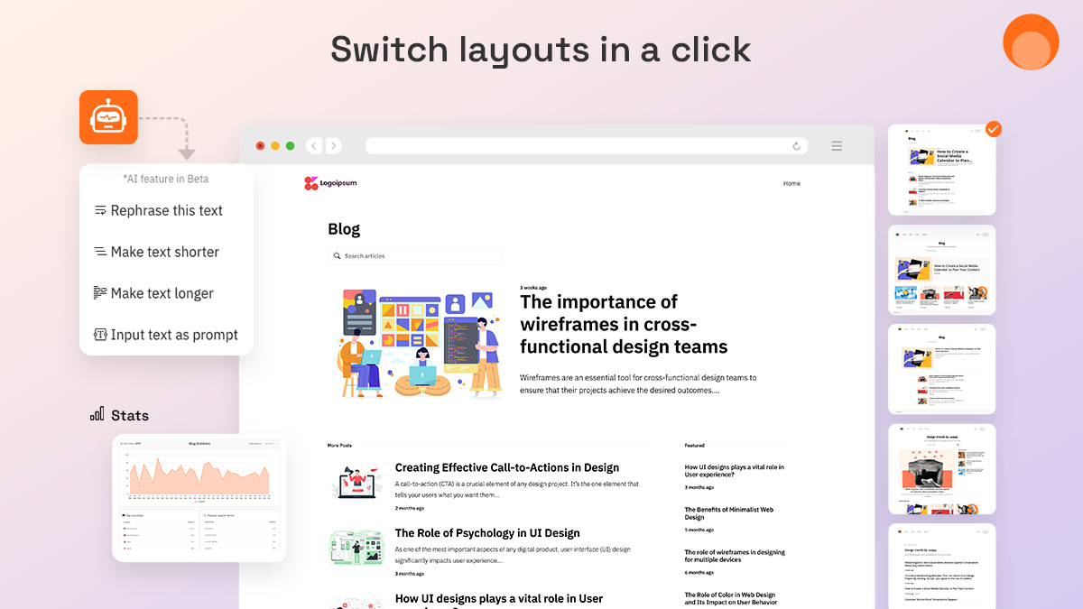 Switch layouts