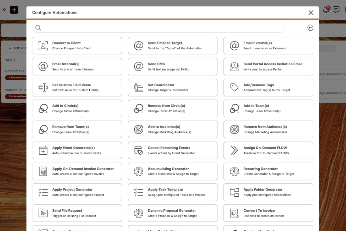 Systems automations