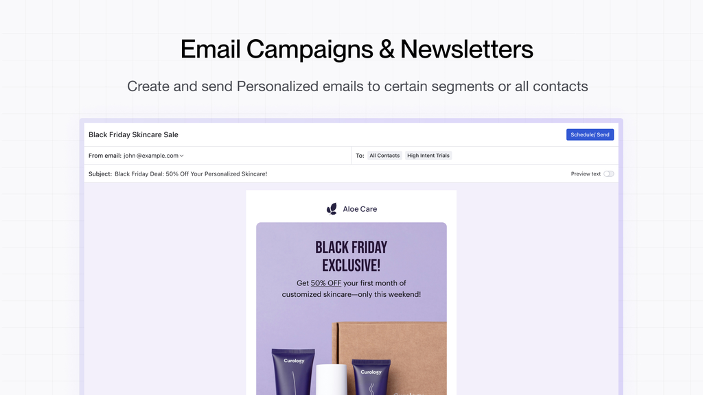 Swipe One email marketing campaign template