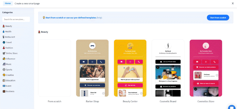 Build smart landing pages