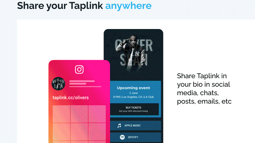 Taplink - Create landing pages for your bio link | AppSumo