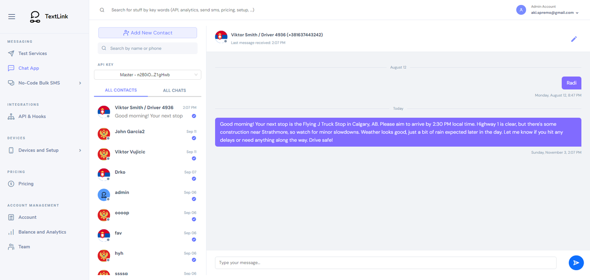Send SMS messages stress-free