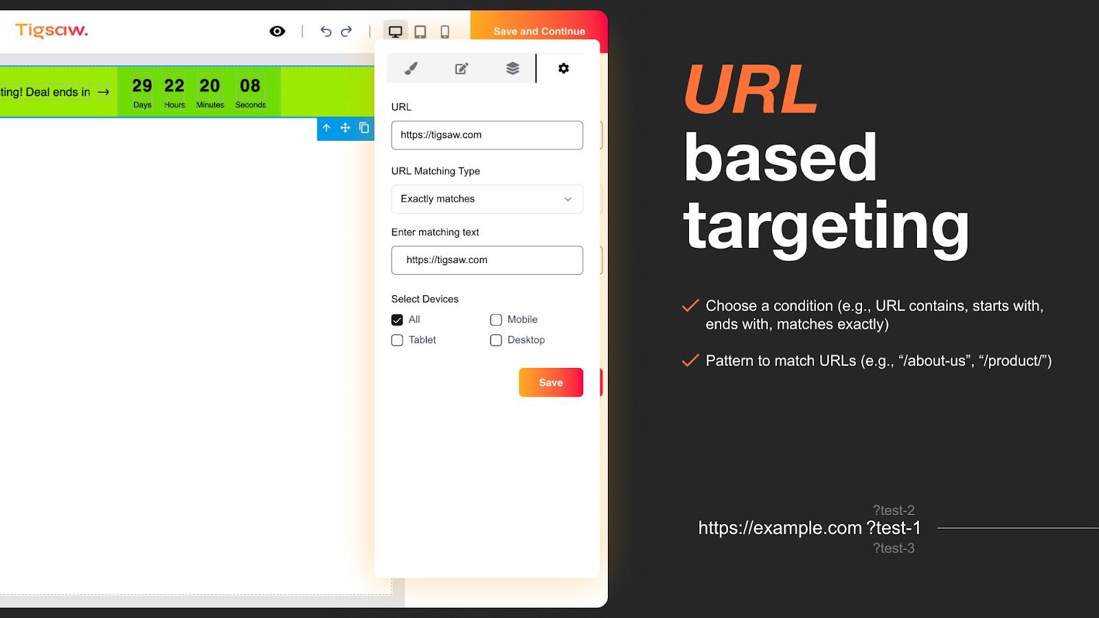 URL targeting