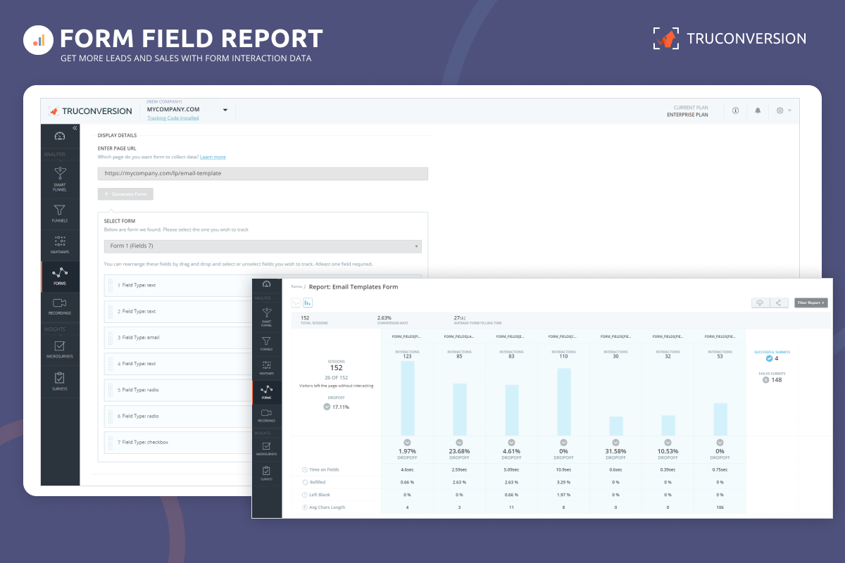 Track form field interactions