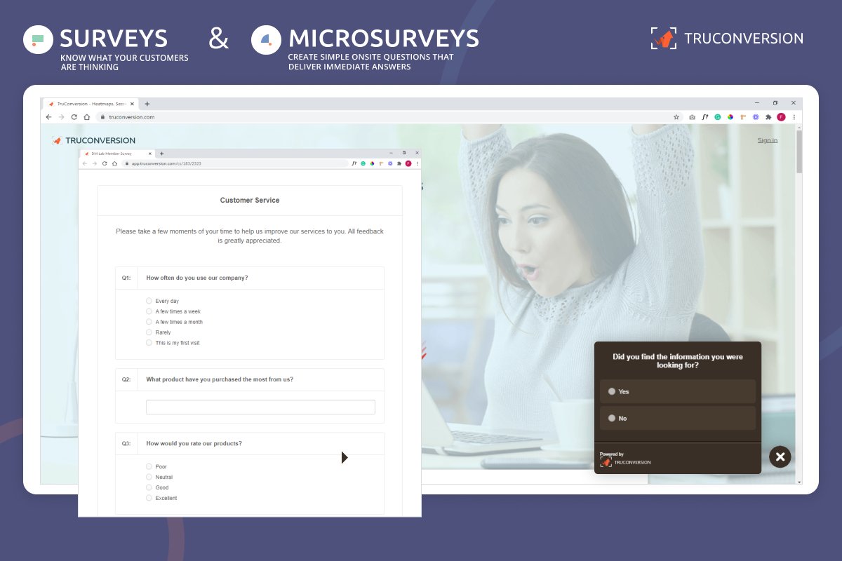 Collect feedback with micro-surveys