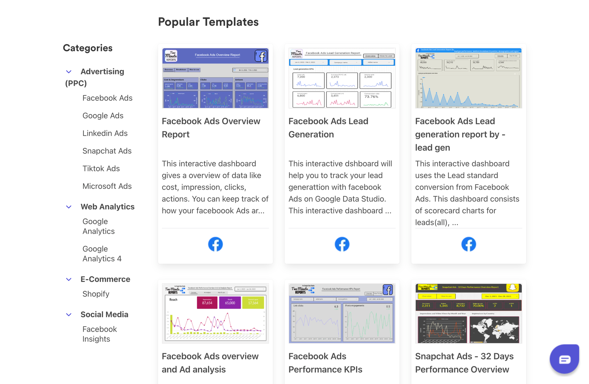 Quick-start templates