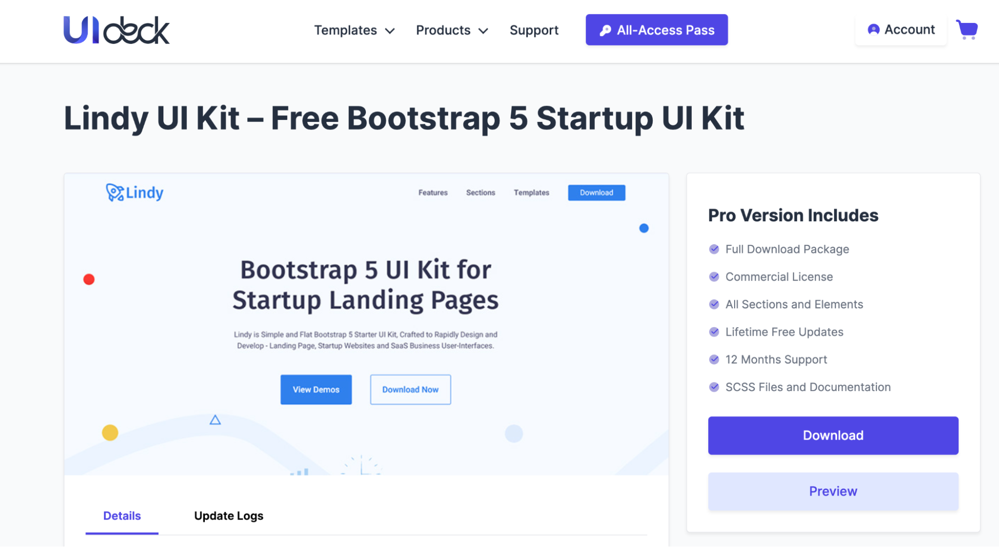 Bootstrap UI kit