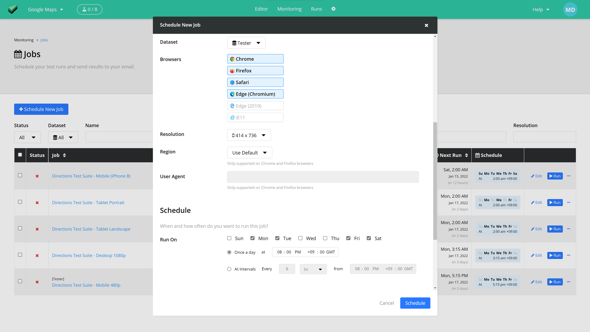 Automated testing tool