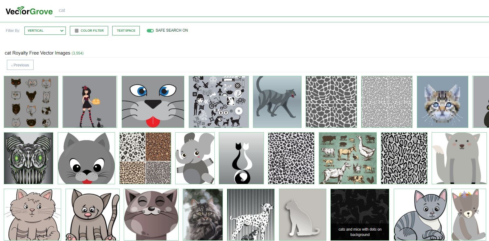 Cat vector images