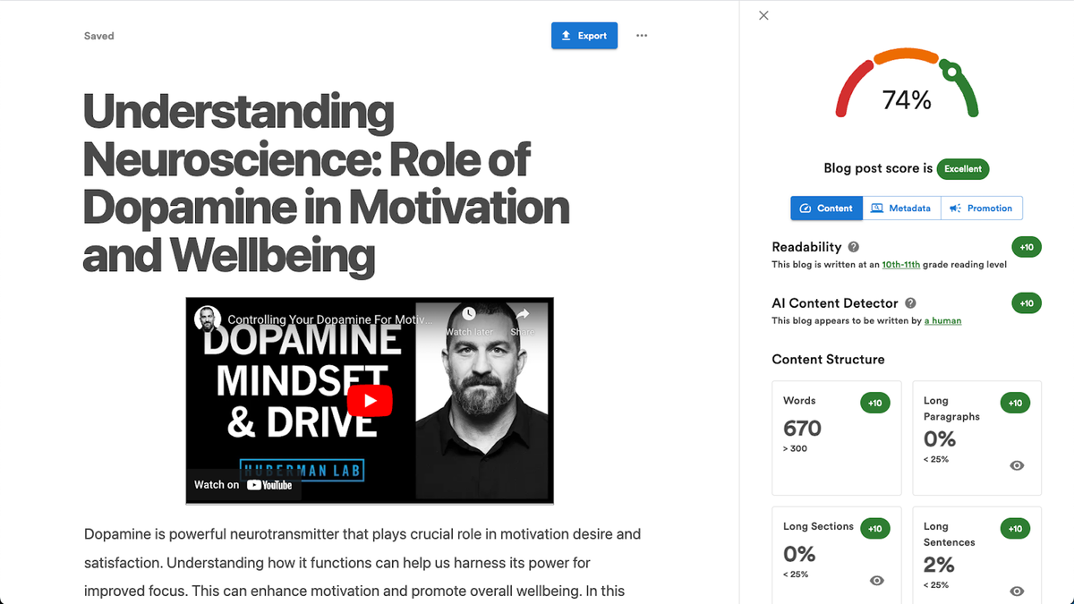 Create engaging content in minutes