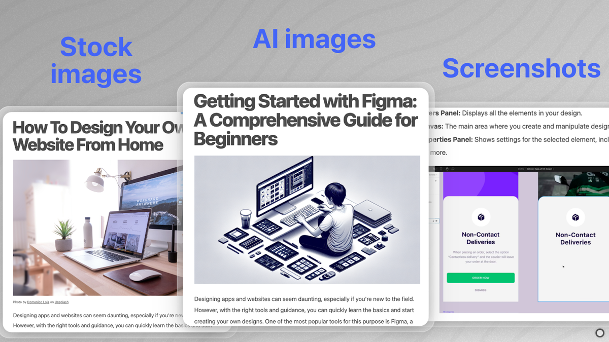 Add images with a few clicks