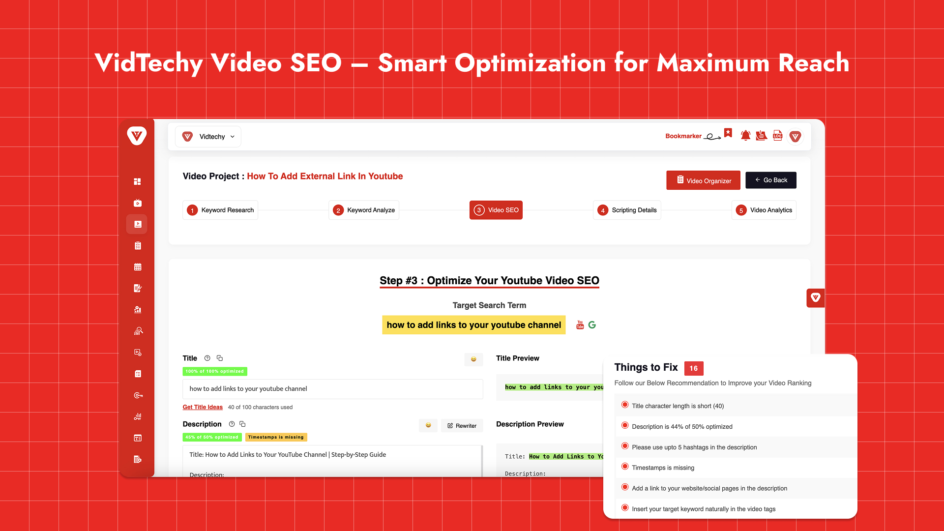 YouTube SEO optimization tools
