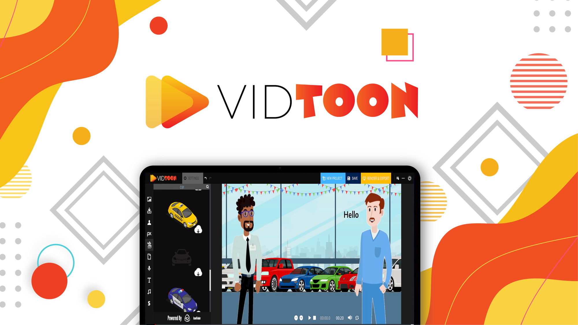 Cartoon video store creator