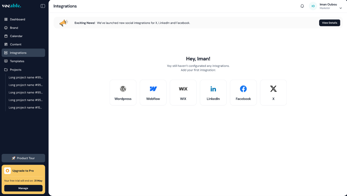 Publish to your favorite platforms